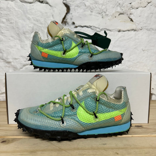 Nike Off White Waffle Racer Vivid Blue Sz 4.5 (6W)