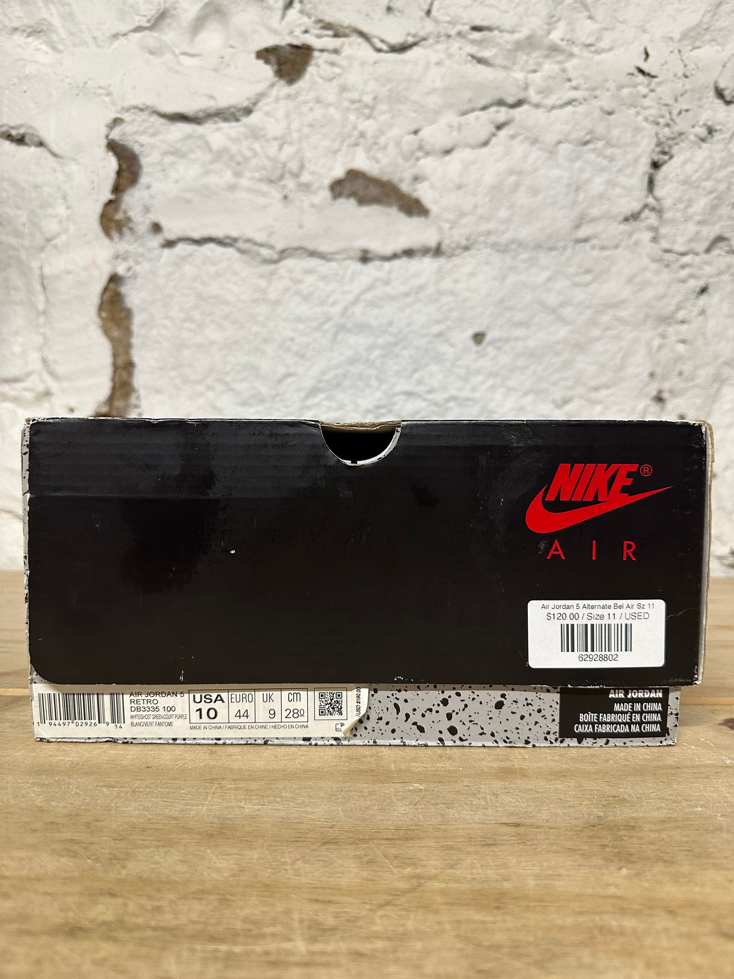 Air Jordan 5 Alternate Bel Air Sz 11