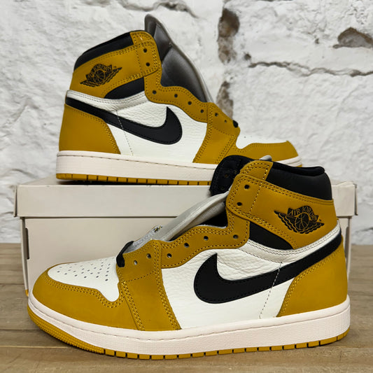 Air Jordan 1 High Yellow Ochre Sz 9