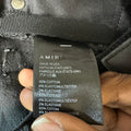 Amiri MX2 Black Patch Black Denim Jeans Sz 30