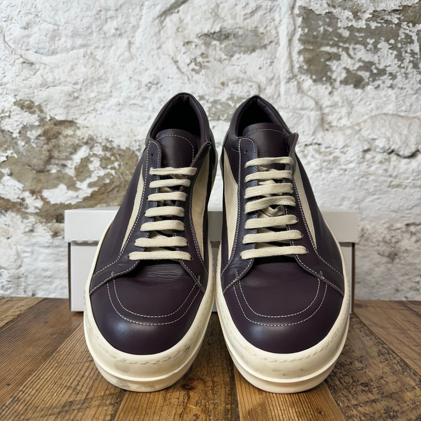 Rick Owens Vintage Plum Milk Strobe Sneaker Sz 15 (48) No Box