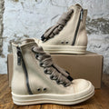 Rick Owens High Jumbo Lace Canvas Milk Sneaker DS