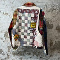 Better With Age Multicolor Patchwork Work Jacket Sz S