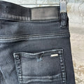 Amiri MX1 Camo Patch Black Deniim Jeans Sz 30