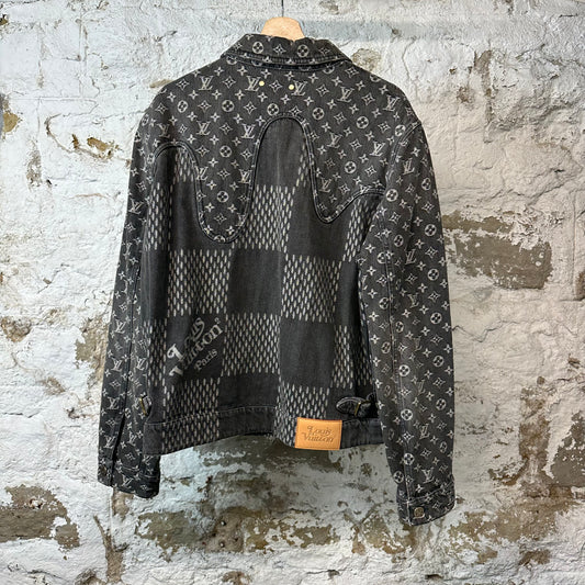 Louis Vuitton Damier Waves Denim Jacket Sz L (50)