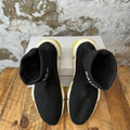 Balenciaga Sock Runner Black White Yellow Sneaker Sz 10 (43)