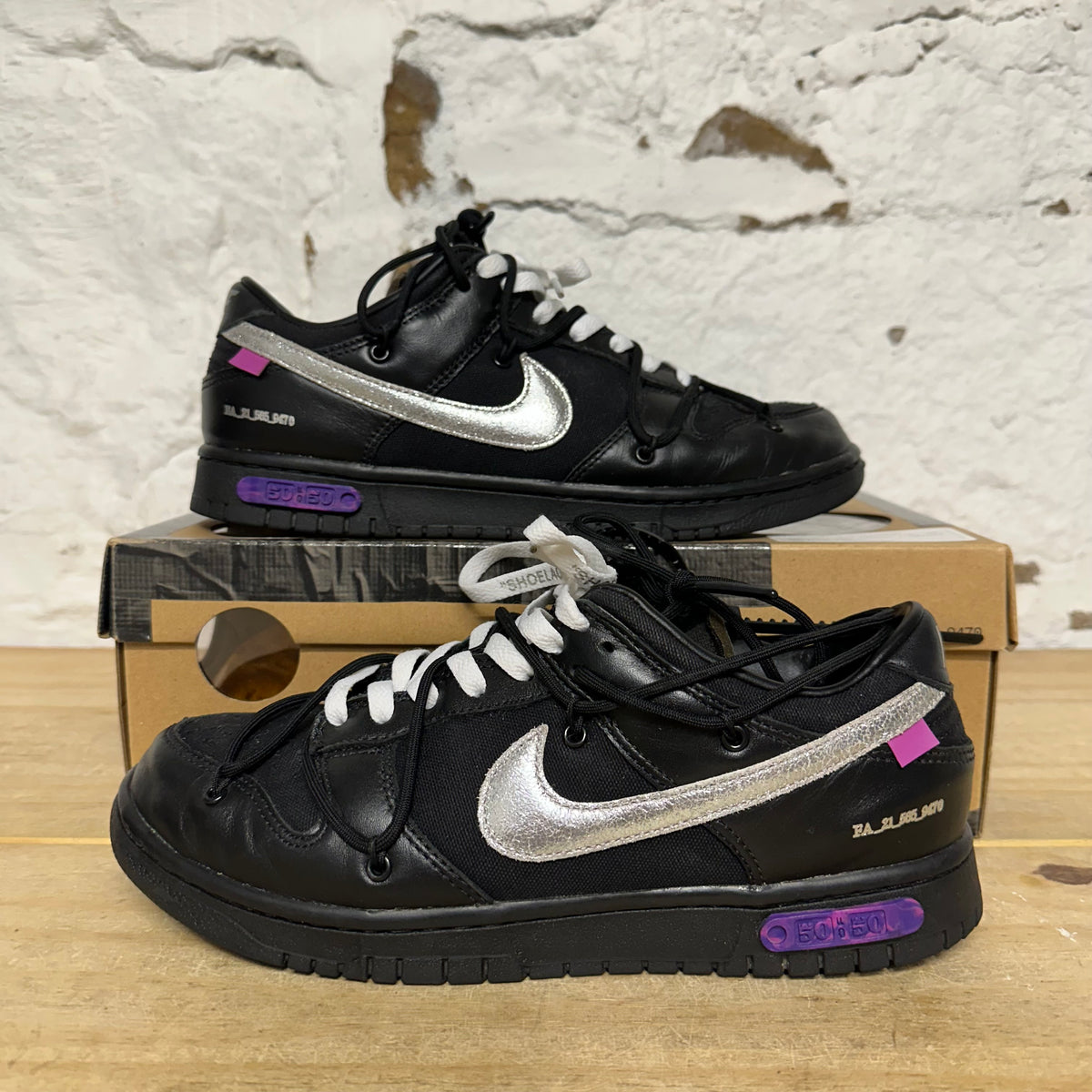 Nike Dunk Low Off-White Lot 50 Sz 9.5