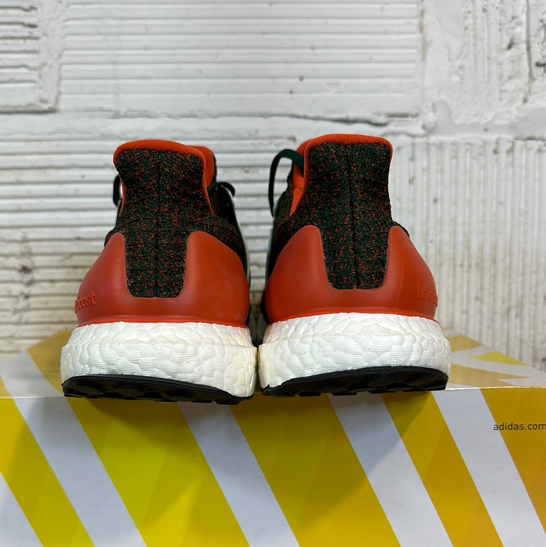 Adidas Ultra Boost 4.0 Miami Hurricanes Sz 10 DS