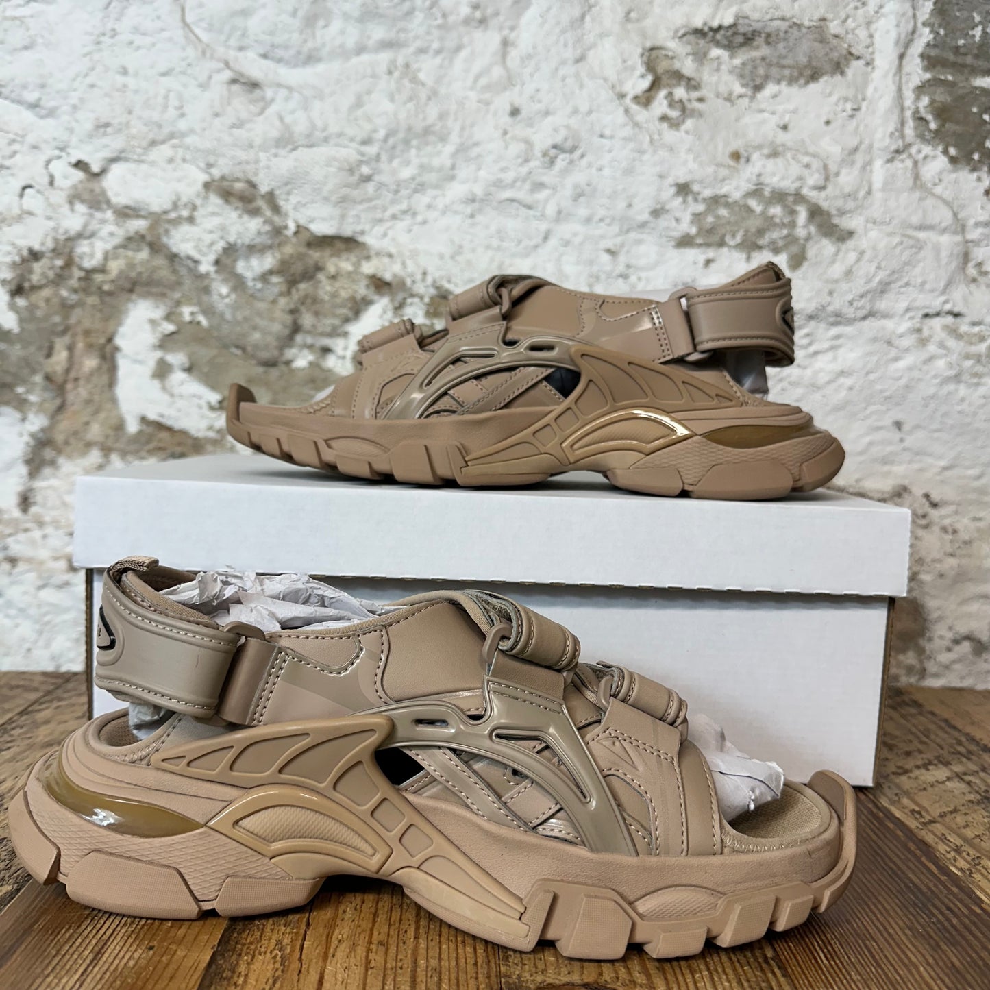 Balenciaga Track Sandal Beige Sneaker Sz 6.5 (39)