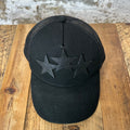 Amiri Black Star Black Trucker Hat