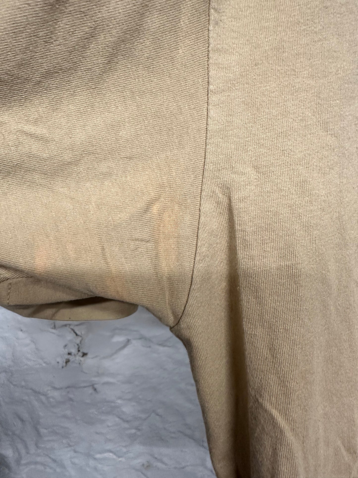 Supreme Fading Logo Tan T-Shirt Sz L