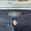 Amiri MX1 Brown Plaid Flannel Black Denim Jeans Sz 34