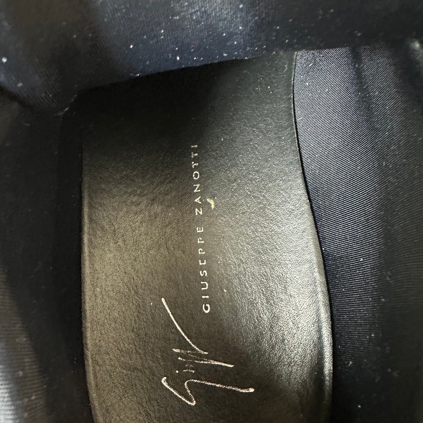 Giuseppe Zanotti Talon Tonal Black Patent Sneaker Sz 7 (40)