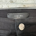 Amiri Red Tie Dye Core Logo Black Denim Jeans Sz 36