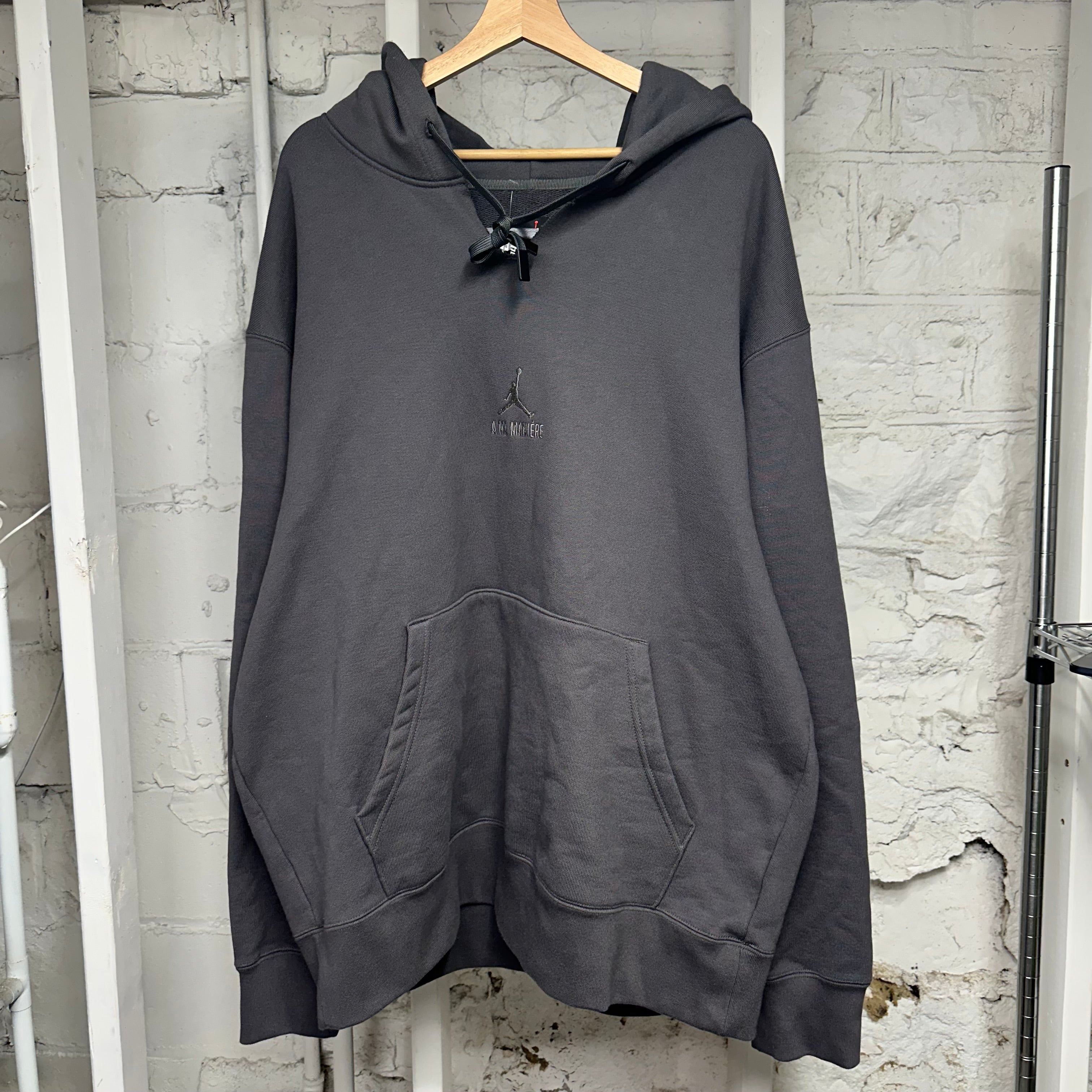 Jordan x A Ma Maniere Grey Hoodie Sz XXL DS