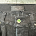 Amiri MX2 Black Patch Black Denim Jeans Sz 29