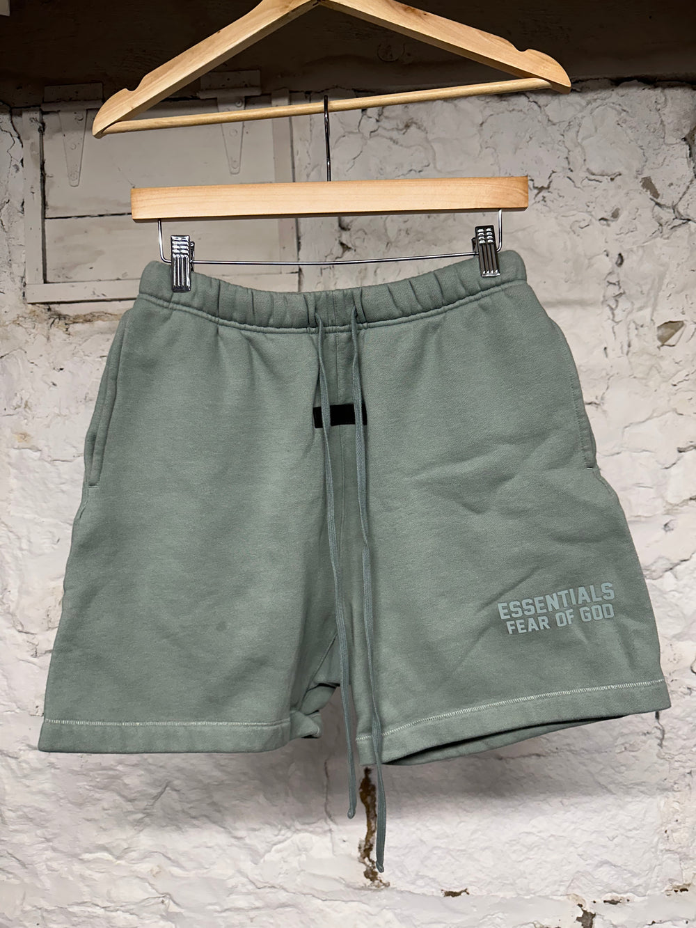 Fear of God Essentials Teal Green Shorts Sz XS