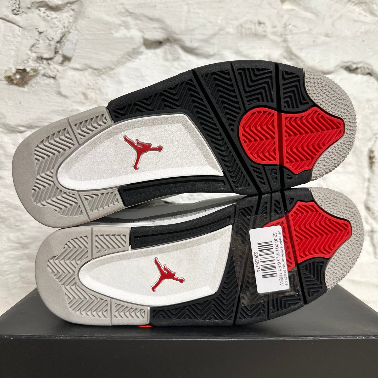 Air Jordan 4 White Cement Sz 6.5Y DS
