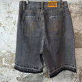 Bottega Desires Spellout Grey Jean Shorts Sz 32