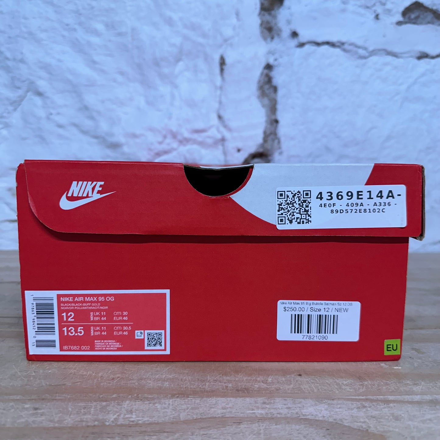 Nike Air Max 95 Big Bubble Batman Sz 12 DS