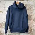 Supreme Red Cursive Spell Navy Hoodie Sz M