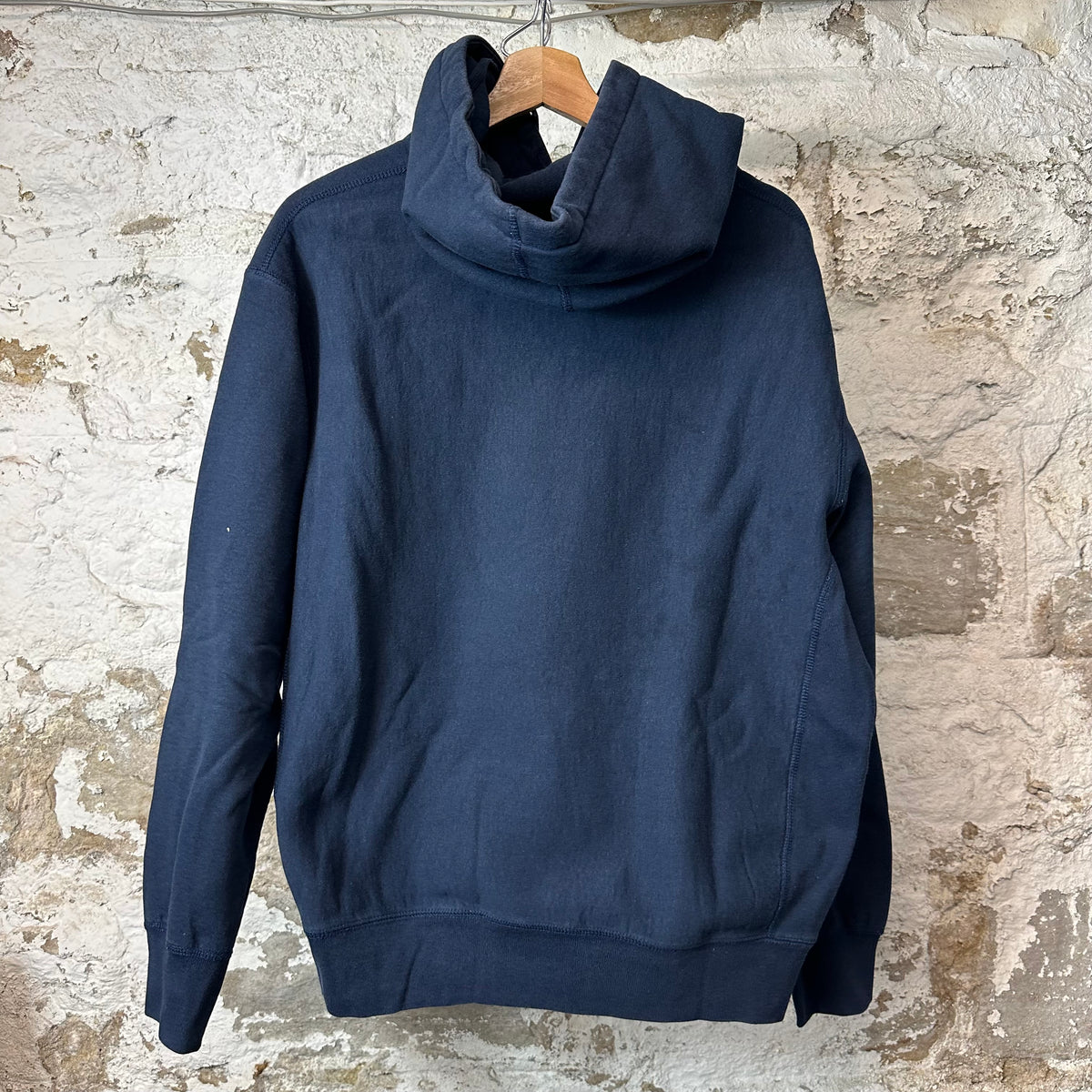 Supreme Red Cursive Spell Navy Hoodie Sz M