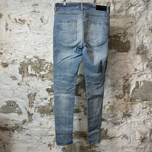Amiri MX1 Denim Spell Blue Denim Jeans Sz 33