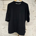 Palm Angels White Black Oversized T-shirt Sz S