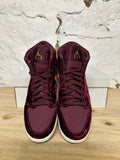Air Jordan 1 Heiress Velvet Sz 7Y