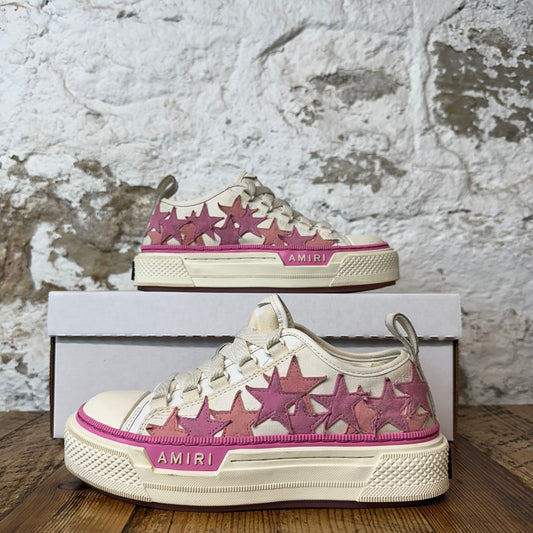 Amiri Pink Star Cream Sneaker Sz 4.5 (36)