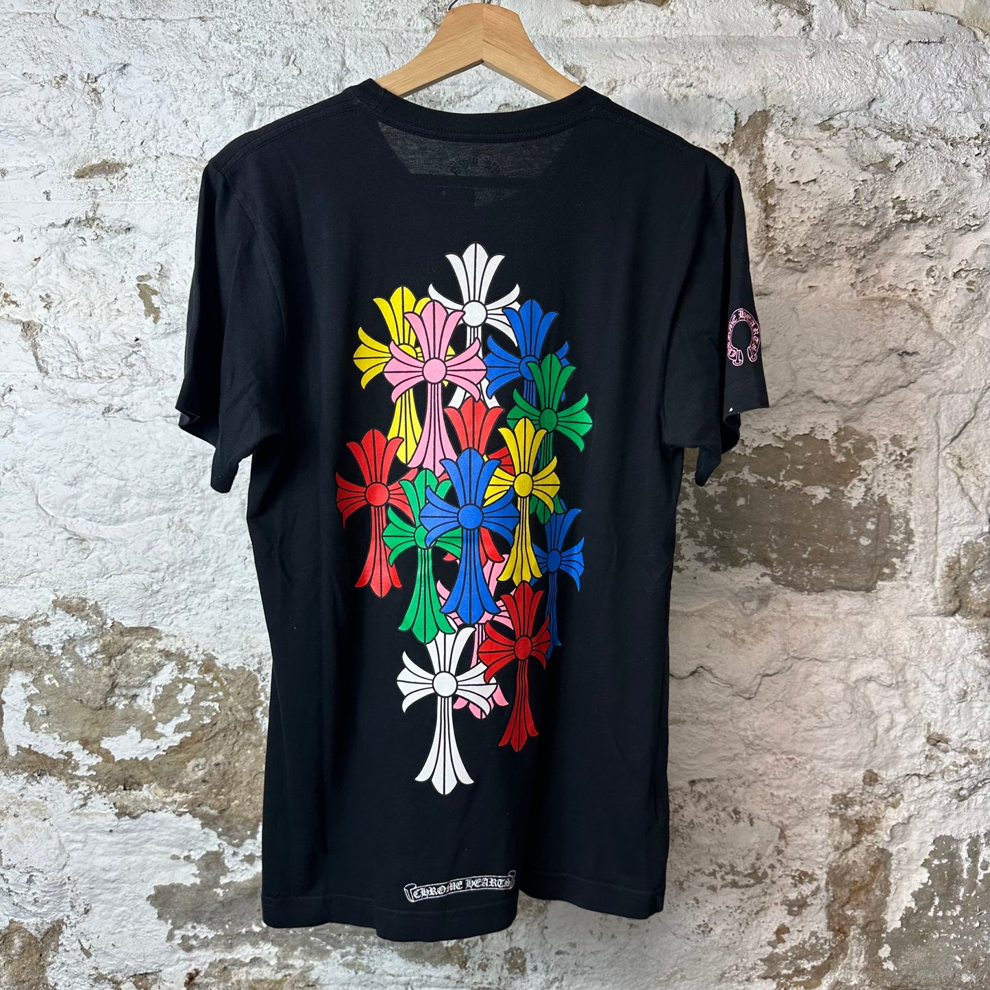 Chrome Hearts Multicolor Cross T-shirt Black Sz S