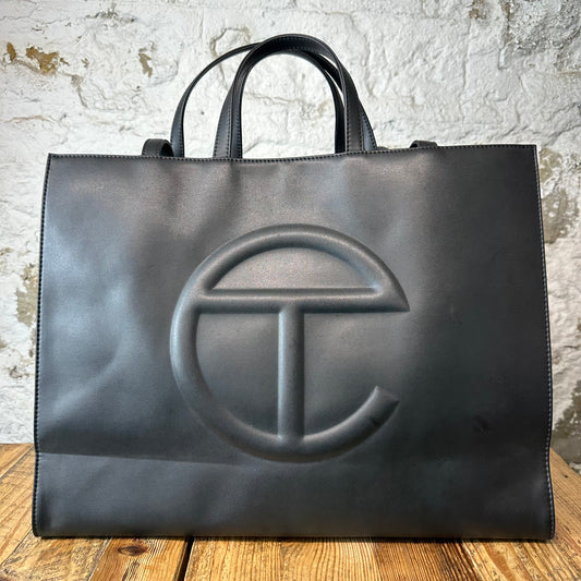 Telfar Large Black Shopping Bag