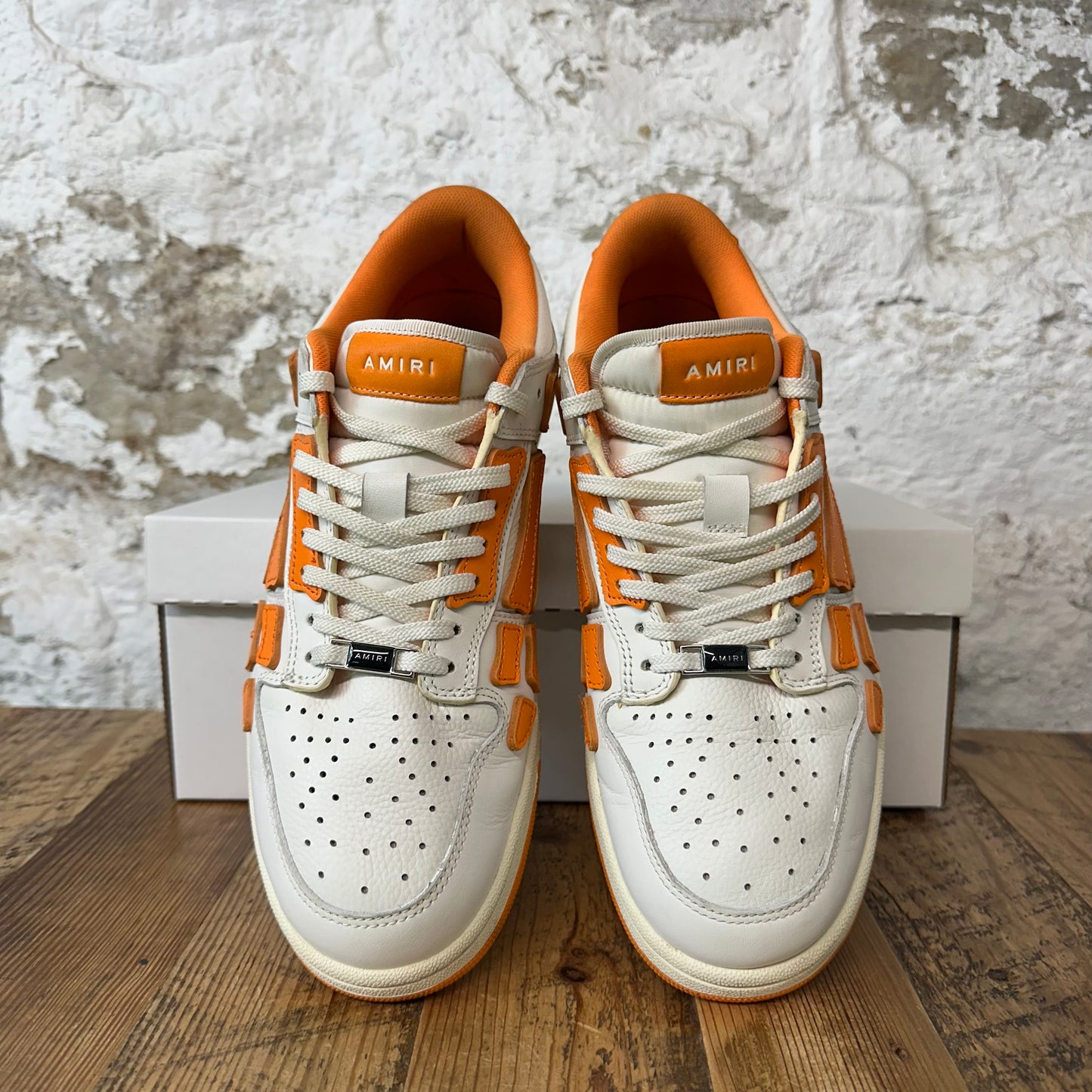 Amiri Orange Skeleton White Sneaker Sz 11 (44) No Box