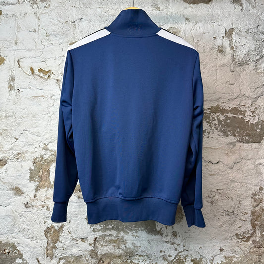 Palm Angels Navy Gloss Track Jacket Sz M