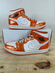 Air Jordan 1 Mid Electro Orange Sz 10