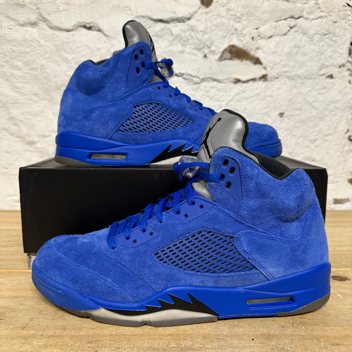 Air Jordan 5 Blue Suede Sz 13