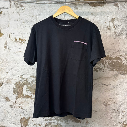 Chrome Hearts Matty Boy Pink Spell T-shirt Black Sz L (M)