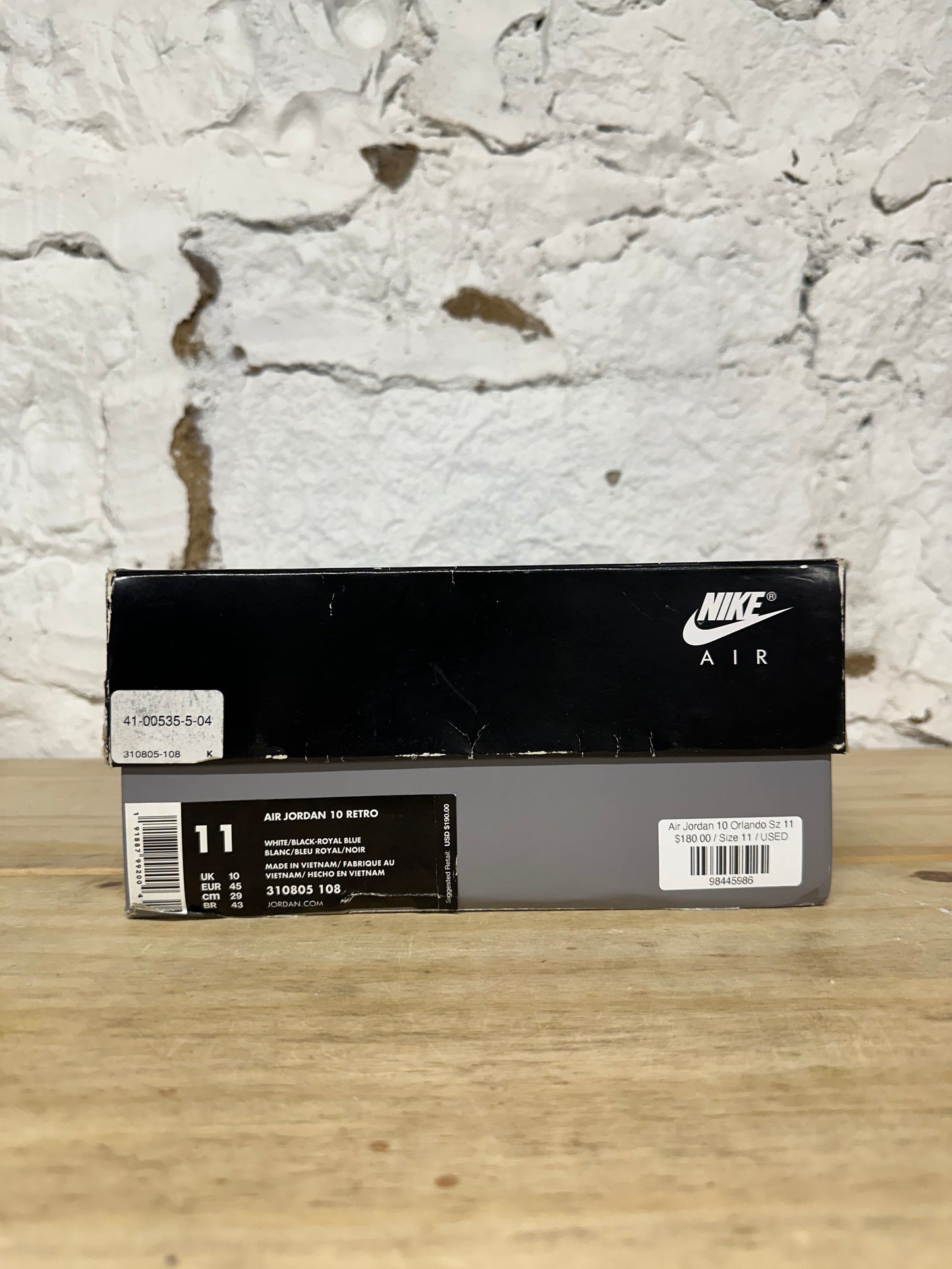 Air Jordan 10 Orlando Sz 11