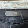 Amiri Plain Faded Black Denim Jeans Sz 28