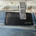 Amiri MX1 Multicolor Flannel Blue Denim Jeans Sz 31