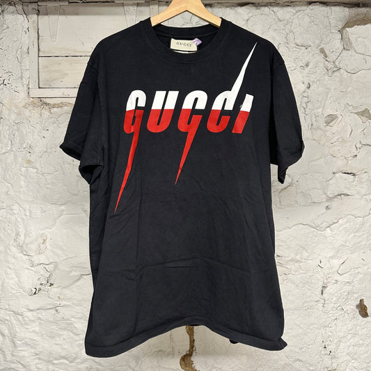 Gucci Blade Black T-Shirt Sz L