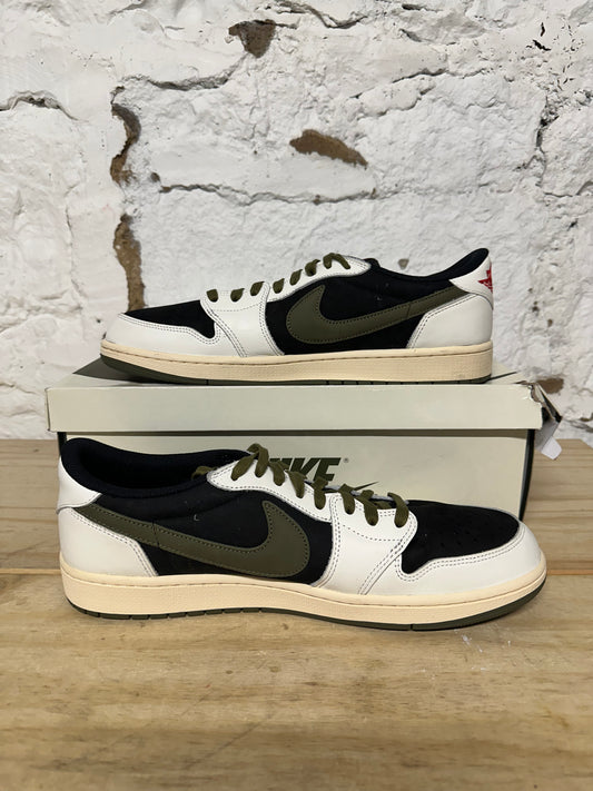 Air Jordan 1 Low Travis Scott Olive Sz 12.5 (14W)