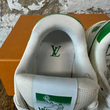 Louis Vuitton Green White Strap Trainer Sz 7.5 (6LV)