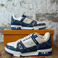 Louis Vuitton Denim Monogram Trainer Sneaker Sz 9.5 (8LV)