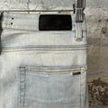 Amiri Black Star Light Wash Blue Denim Jeans Sz 30