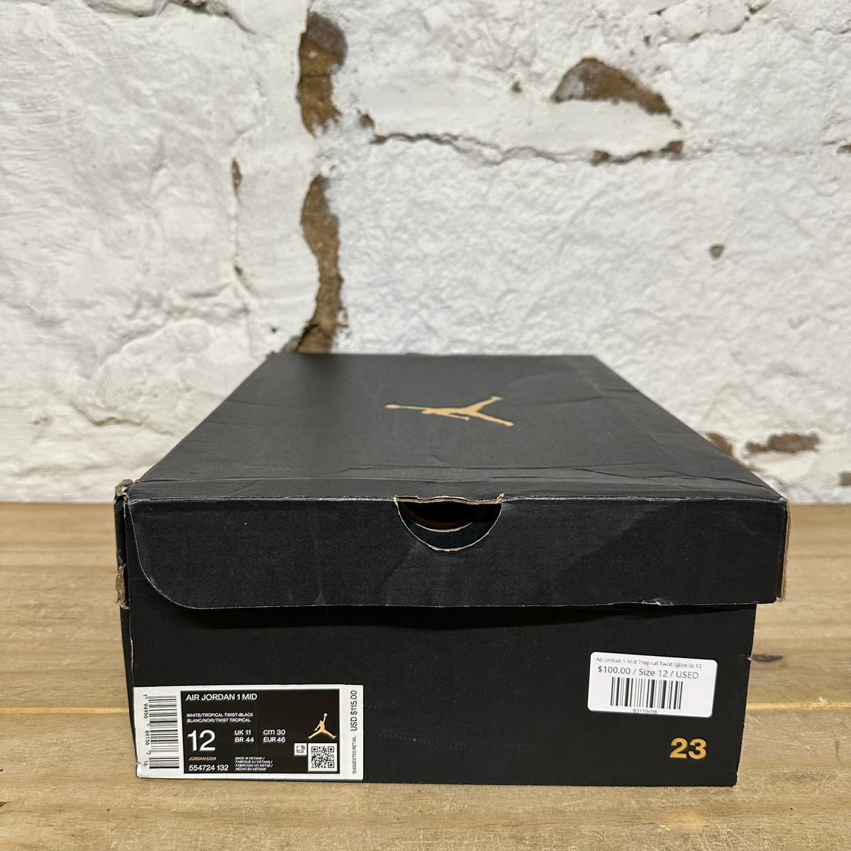 Air Jordan 1 Mid Tropical Twist Igloo Sz 12