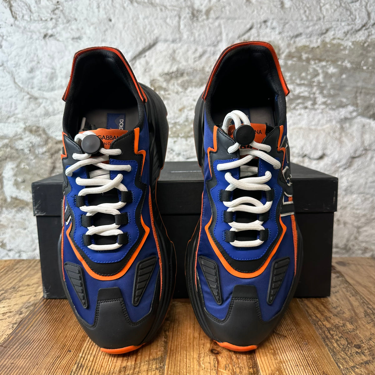 Dolce Gabbana Black Orange Blue Daymaster Sneaker Sz 11 (44)