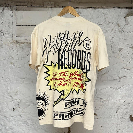 Hellstar Records Cream T-Shirt Sz M