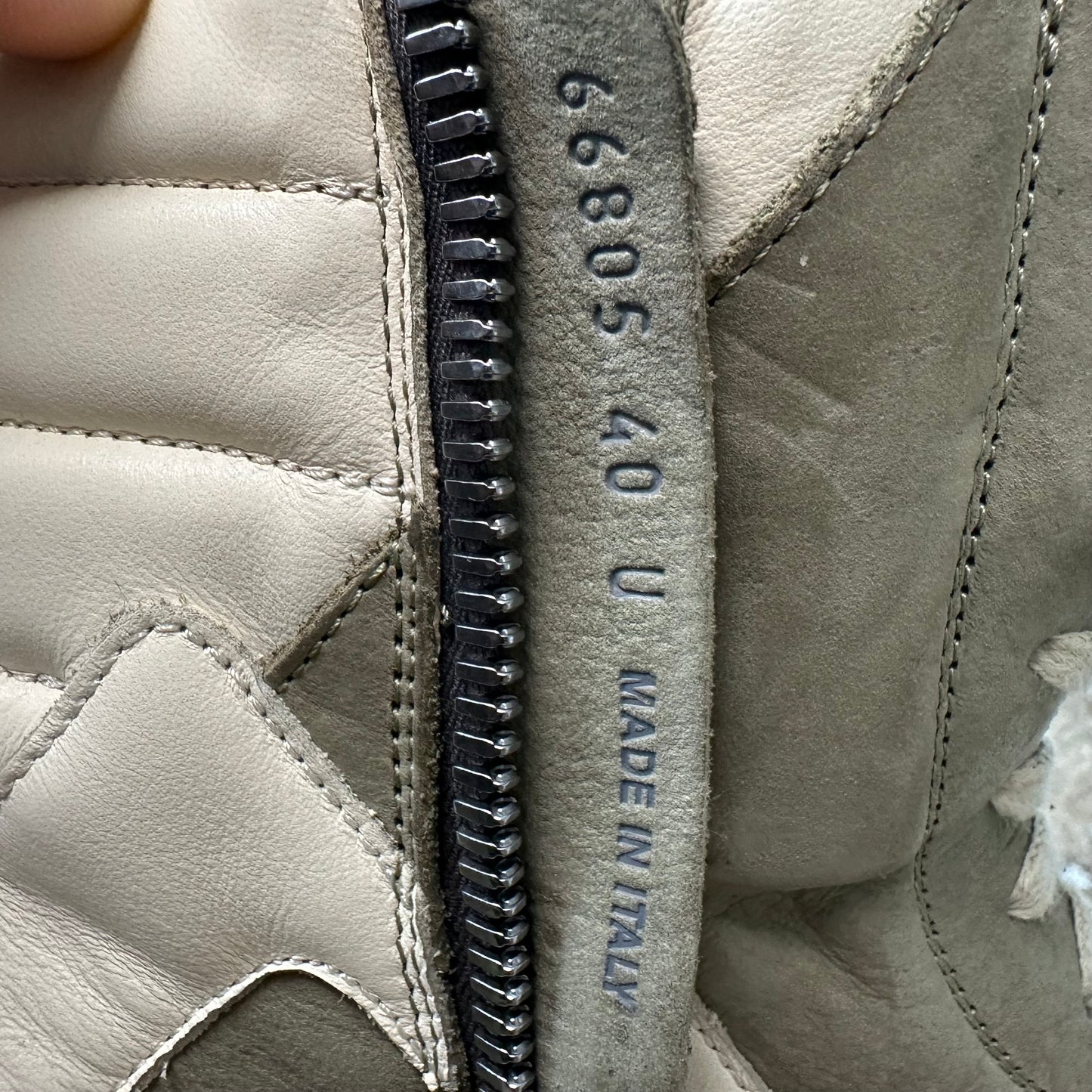 Rick Owens Geobasket Dust Milk Sneaker Sz 7 (40)