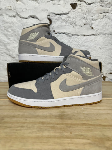 Air Jordan 1 Mid Coconut Milk Sz 13 DS